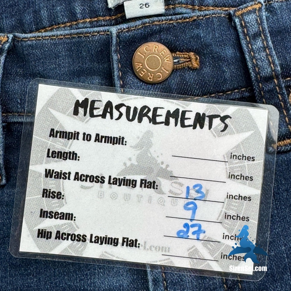 1141 J.Crew Classic High-Rise Skinny Jeans - Size 26 - Blue Medium Wash - Picture 10 of 11